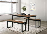 Tripoli 3 Pc. Dining Set Model Cm3202Br-T-3Pk-Chair By Furniture Of America